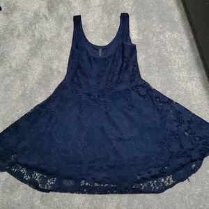 Aeropostale size S Navy Blue Floral Lace Dress
